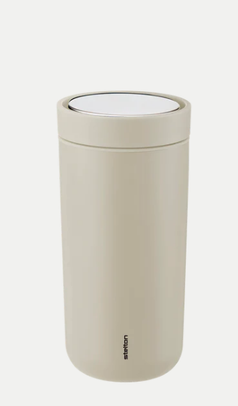 To Go Click vacuum insulated cup, 0.4 l. - soft light grey - Moomin