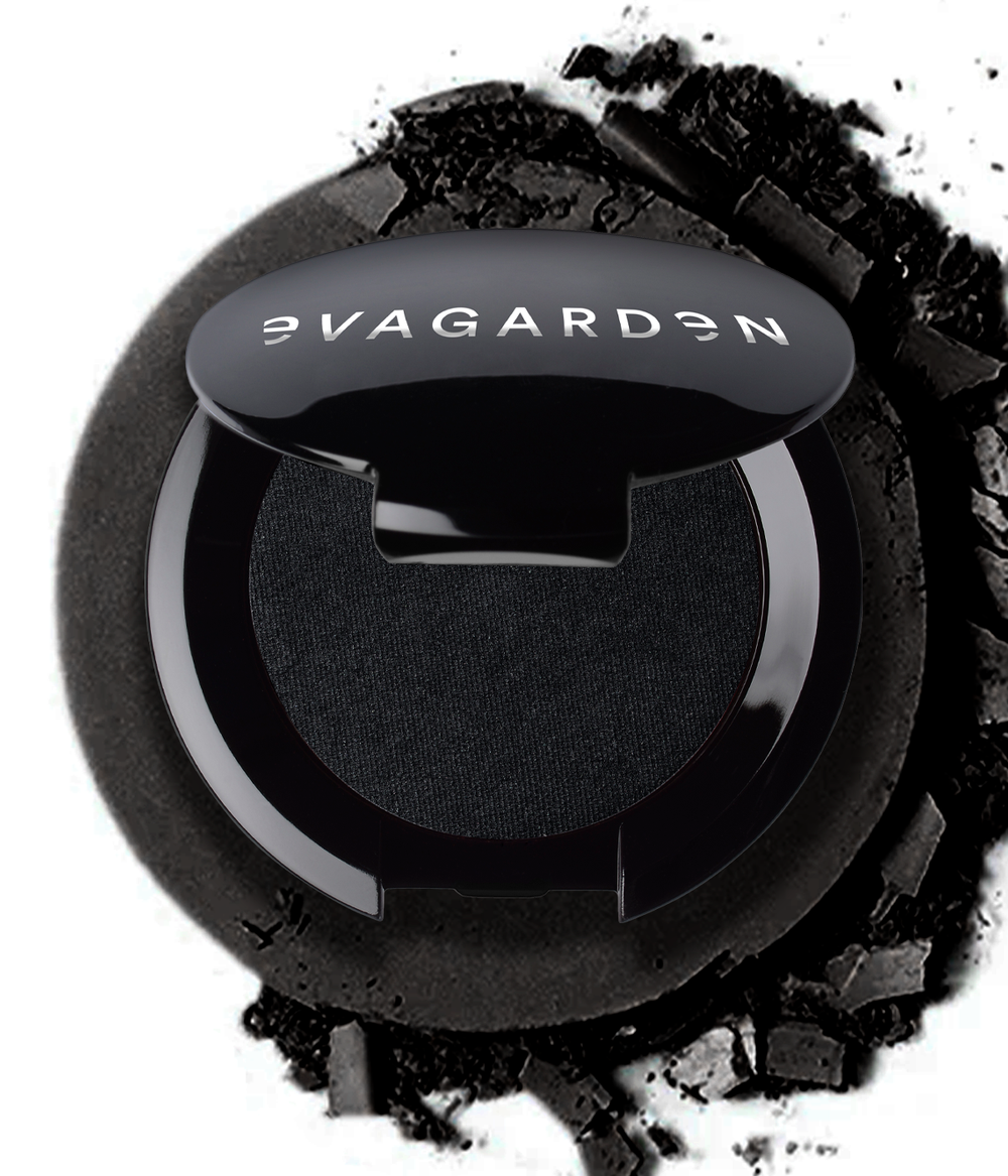 Evagarden Velvet Matte Eye Shadow 128 Black, still life
