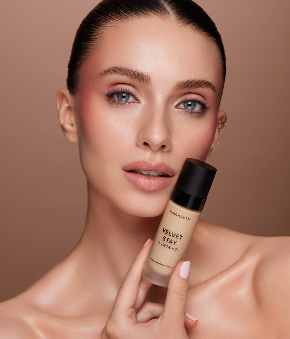 Evagarden Velvet Stay Foundation, close-up