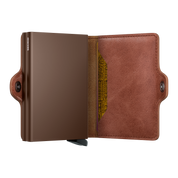 Twinwallet Vintage Cognac TV-Cognac-Brown