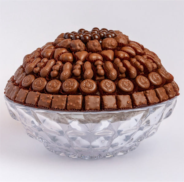 Ara Diamond Pattern Bohemia Crystal filled with Ghraoui chocolates