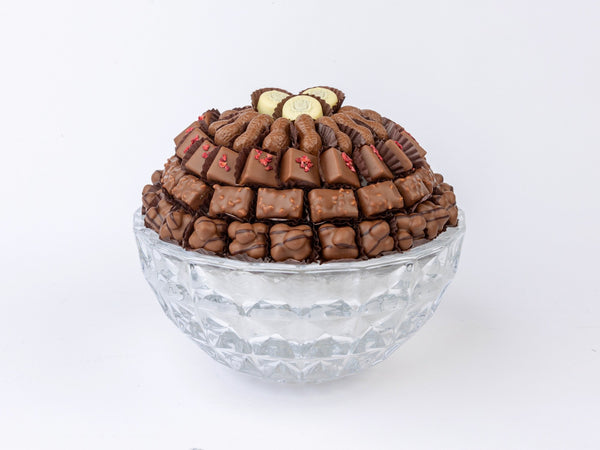 Agasta Deep Bowl Crystal filled with Ghraoui chocolates