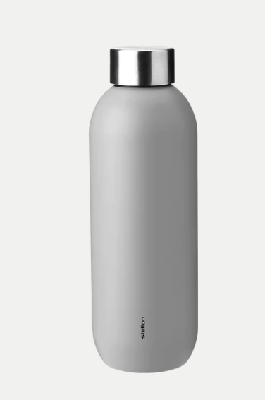 Keep Cool vacuum drinking bottle, 0.6 l. - sand/steel 355-7