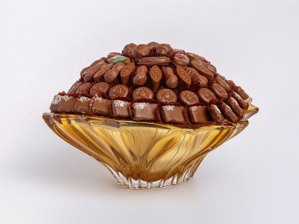 PLANTICA CRYSTAL BOWL 30-AMBER